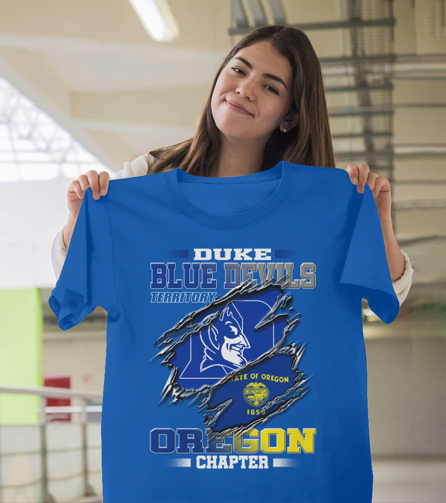 DUKE BLUE DEVILS TERRITORY OREGON CHAPTER STATE OF OREGON 1859 T-Shirt