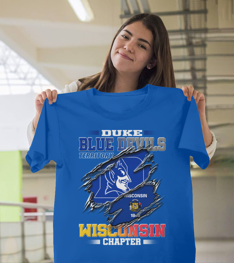 Duke Blue Devils Territory Wisconsin Chapter T-Shirt