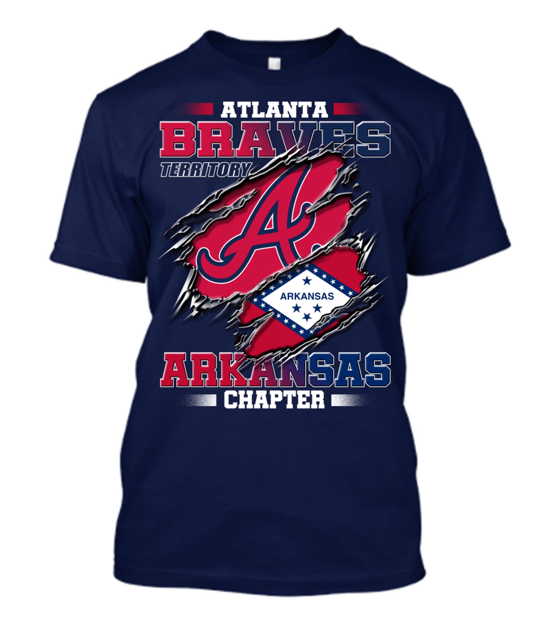 Atlanta Braves Territory Arkansas Chapter T-Shirt
