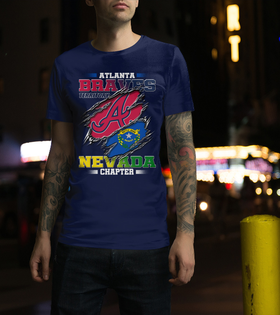 Atlanta Braves Territory Nevada Chapter Battle Born T-Shirt