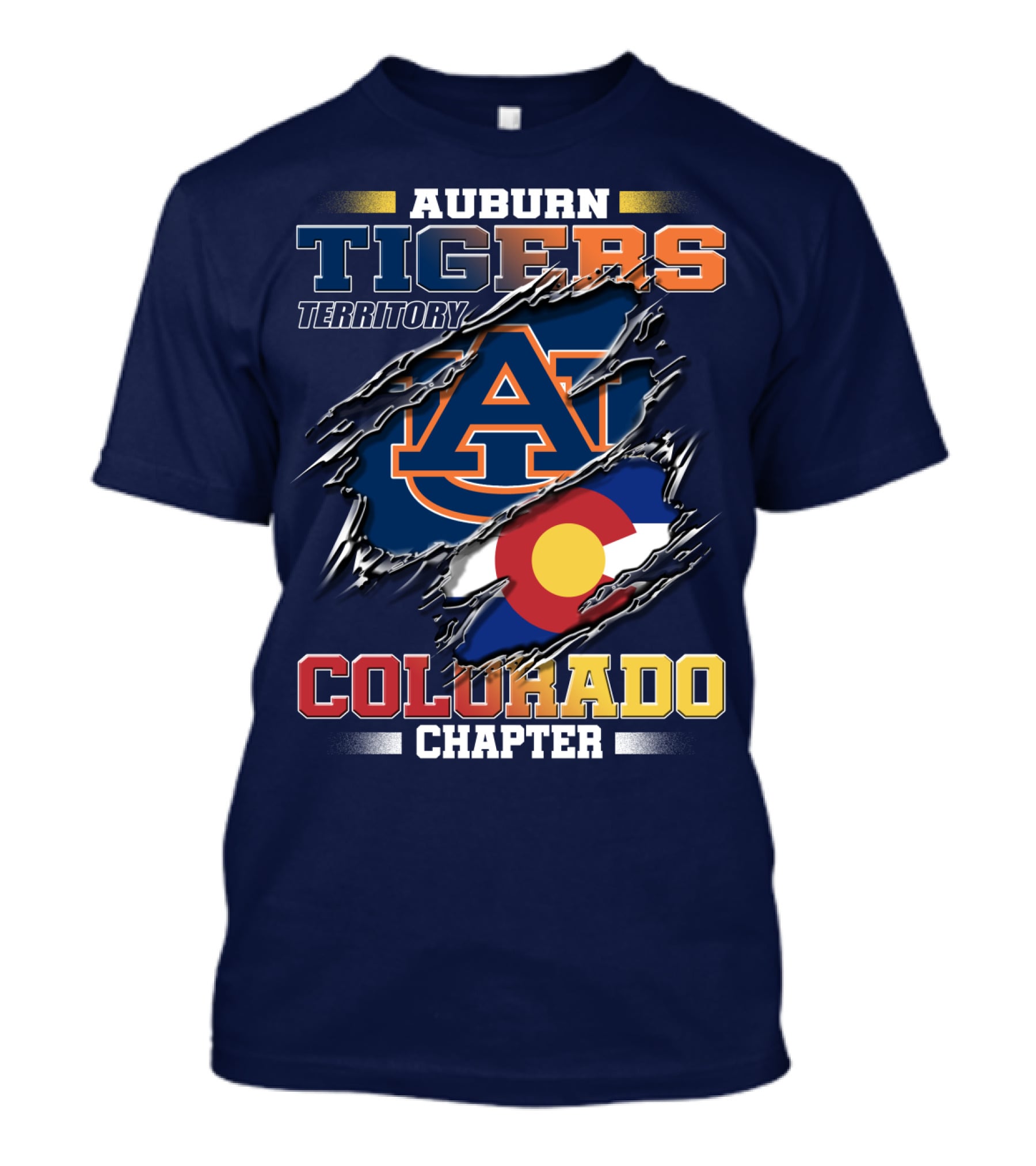 Auburn Tigers Territory Colorado Chapter T-Shirt