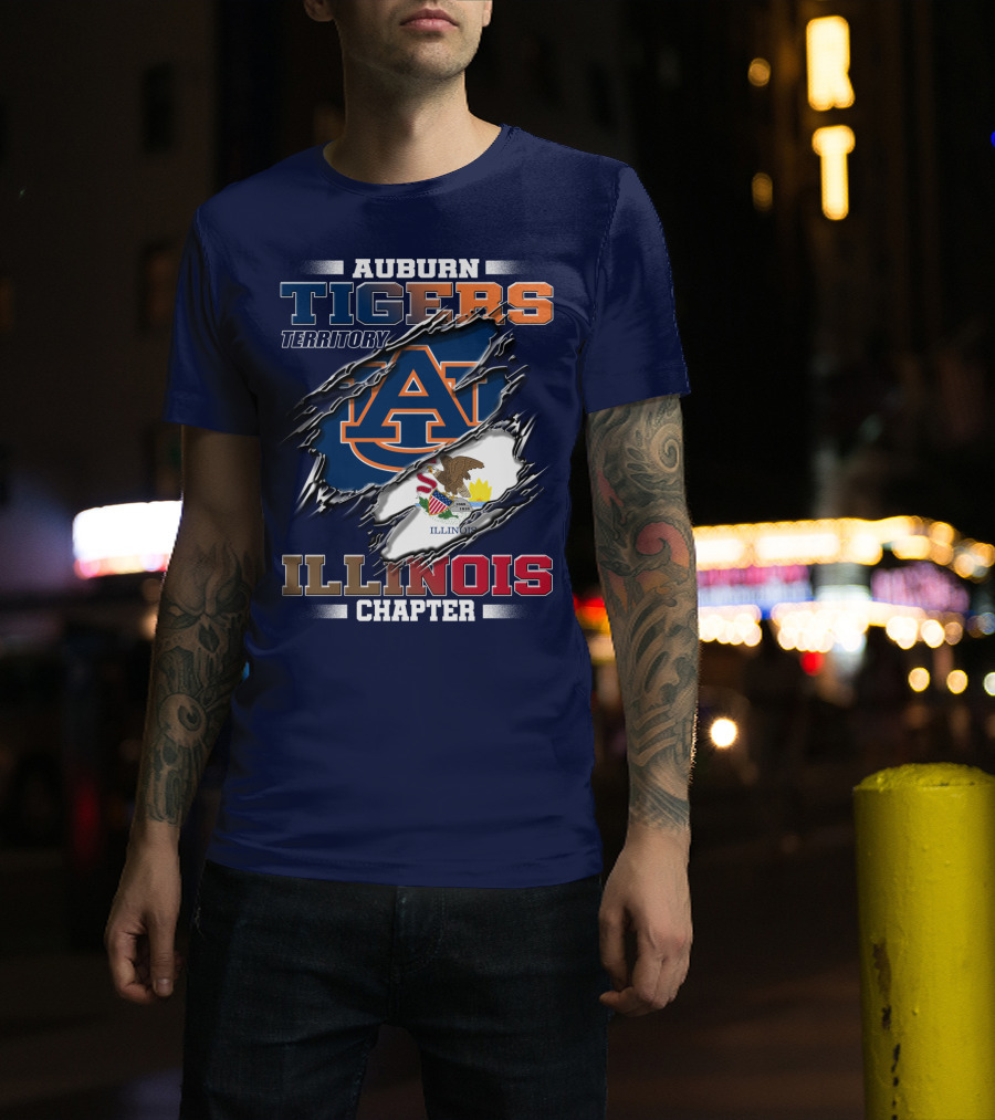 Auburn Tigers Territory Illinois Chapter T-Shirt