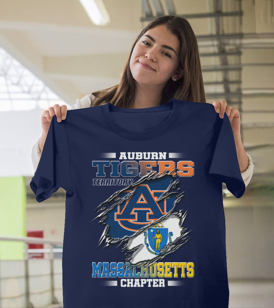 Auburn Tigers Territory Massachusetts Chapter T-Shirt