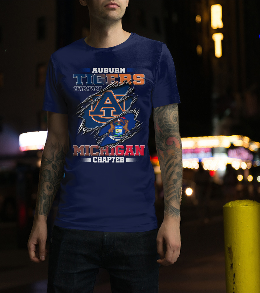 Auburn Tigers Territory Michigan Chapter T-Shirt