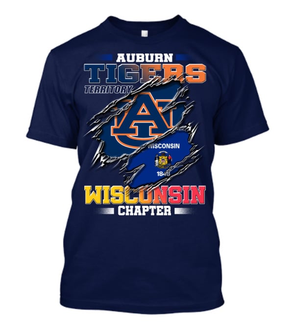 Auburn Tigers Territory Wisconsin Chapter 1848 T-Shirt