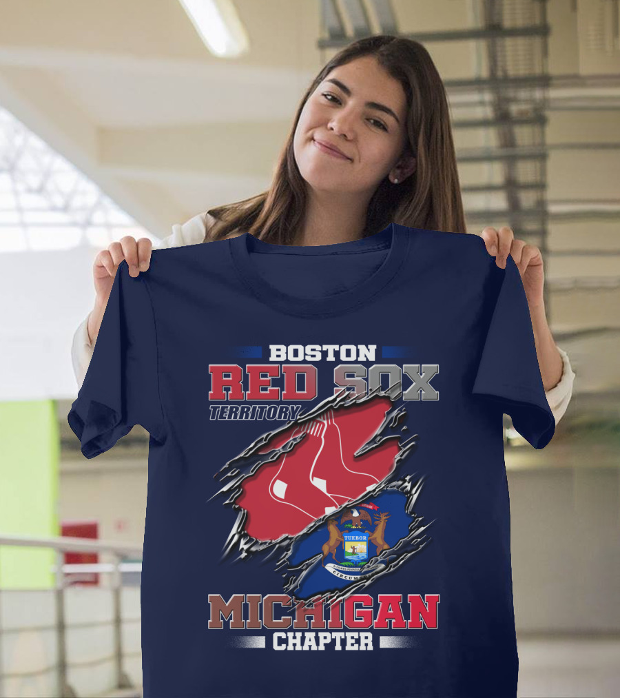Boston Red Sox Territory Michigan Chapter T-Shirt