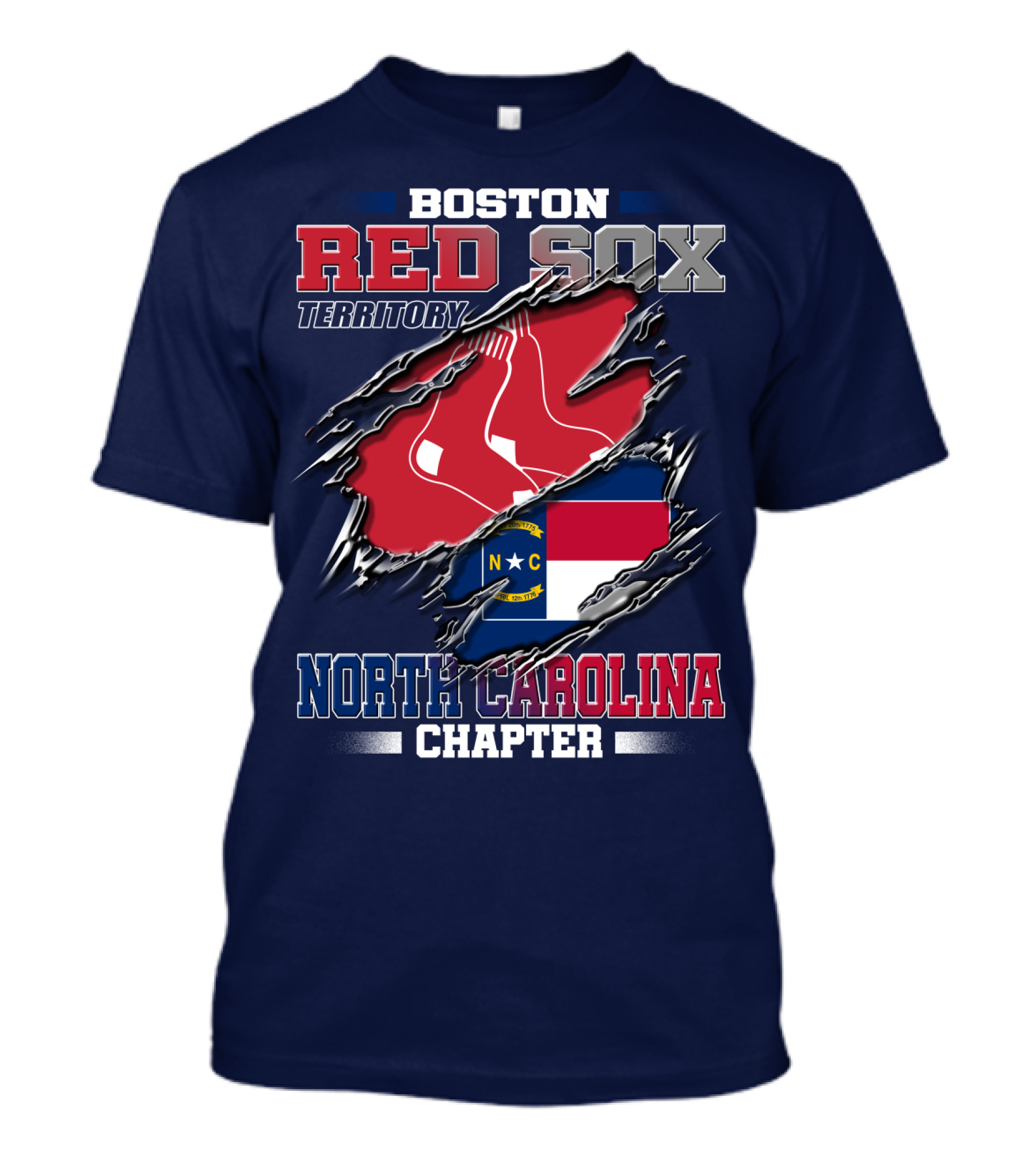 Boston Red Sox Territory North Carolina Chapter T-Shirt