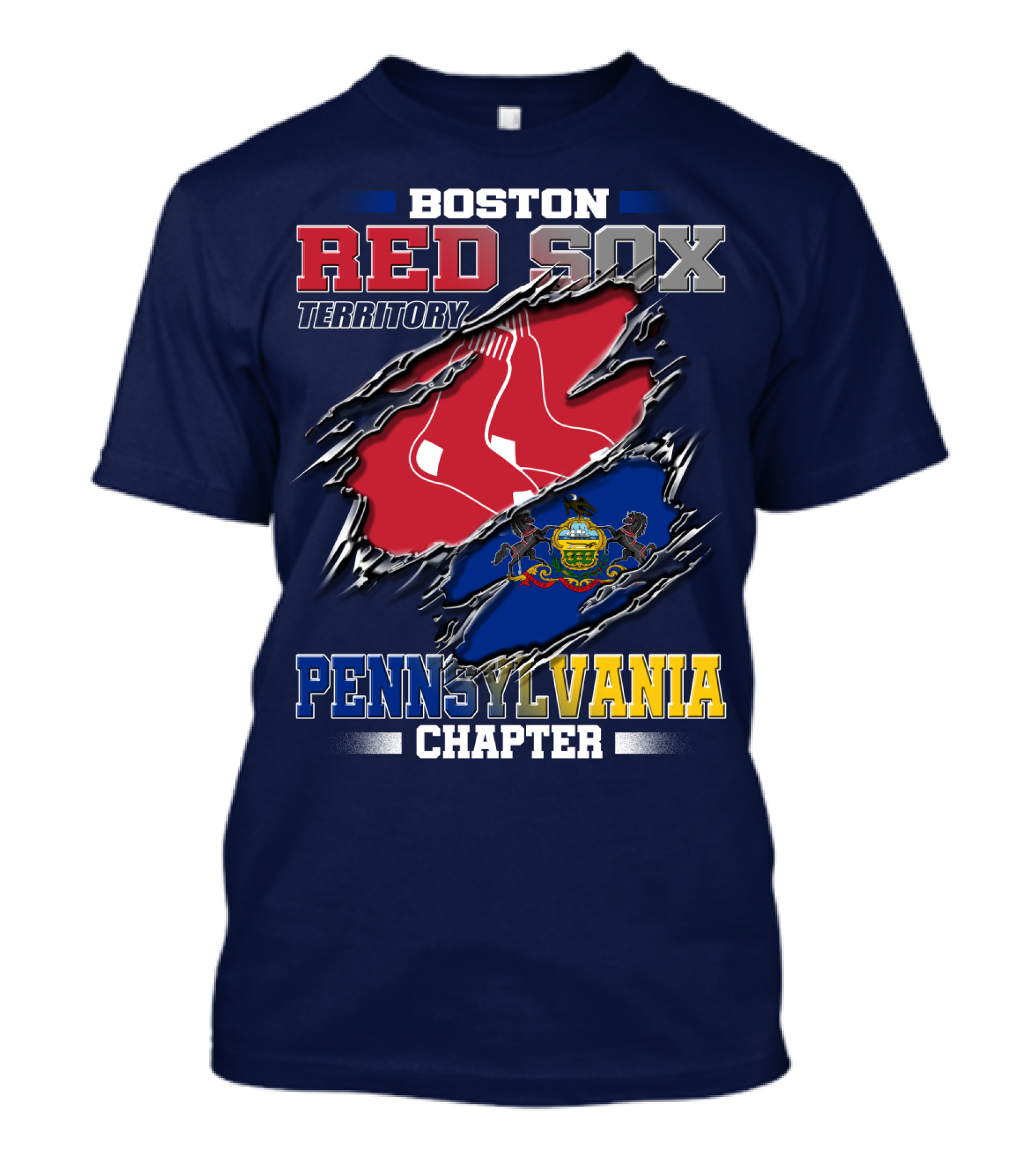 Boston Red Sox Territory Pennsylvania Chapter T-Shirt