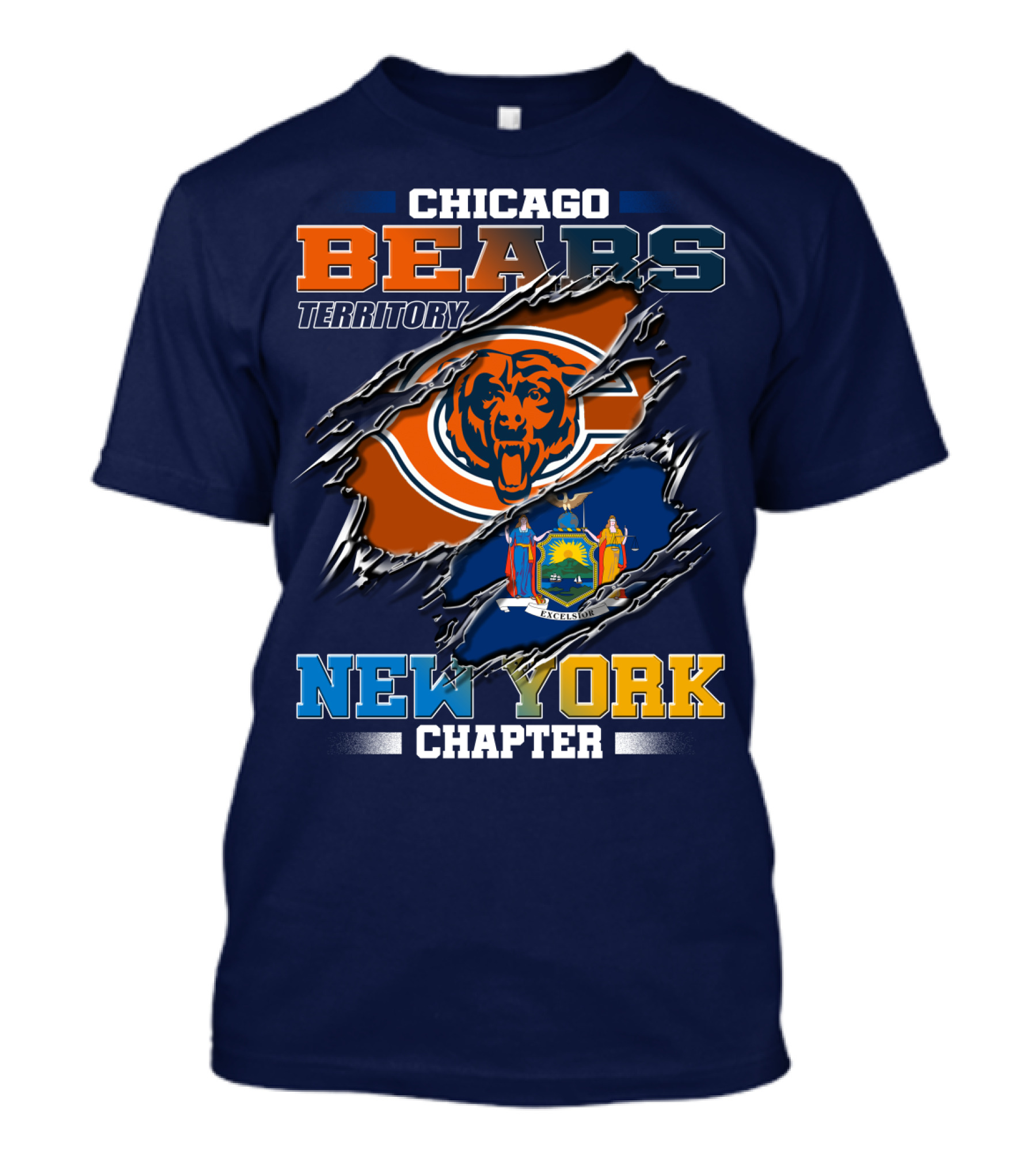 Chicago Bears Territory New York Chapter T-Shirt