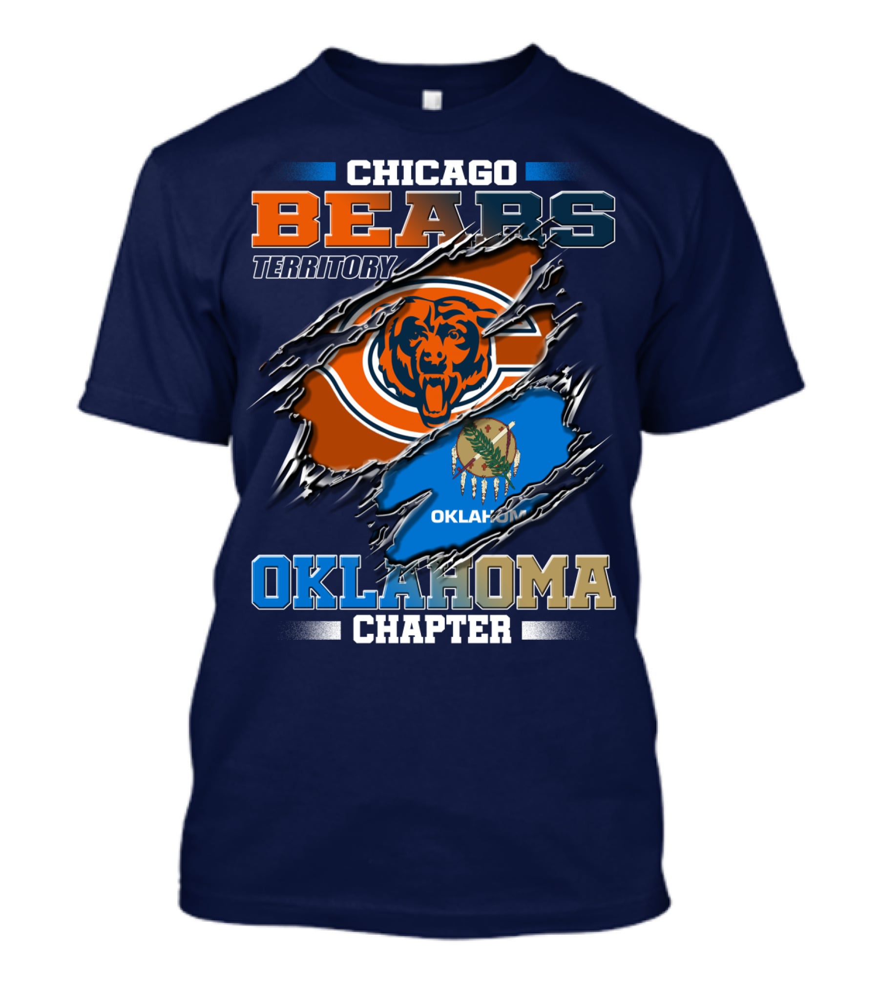 Chicago Bears Territory Oklahoma Chapter T-Shirt