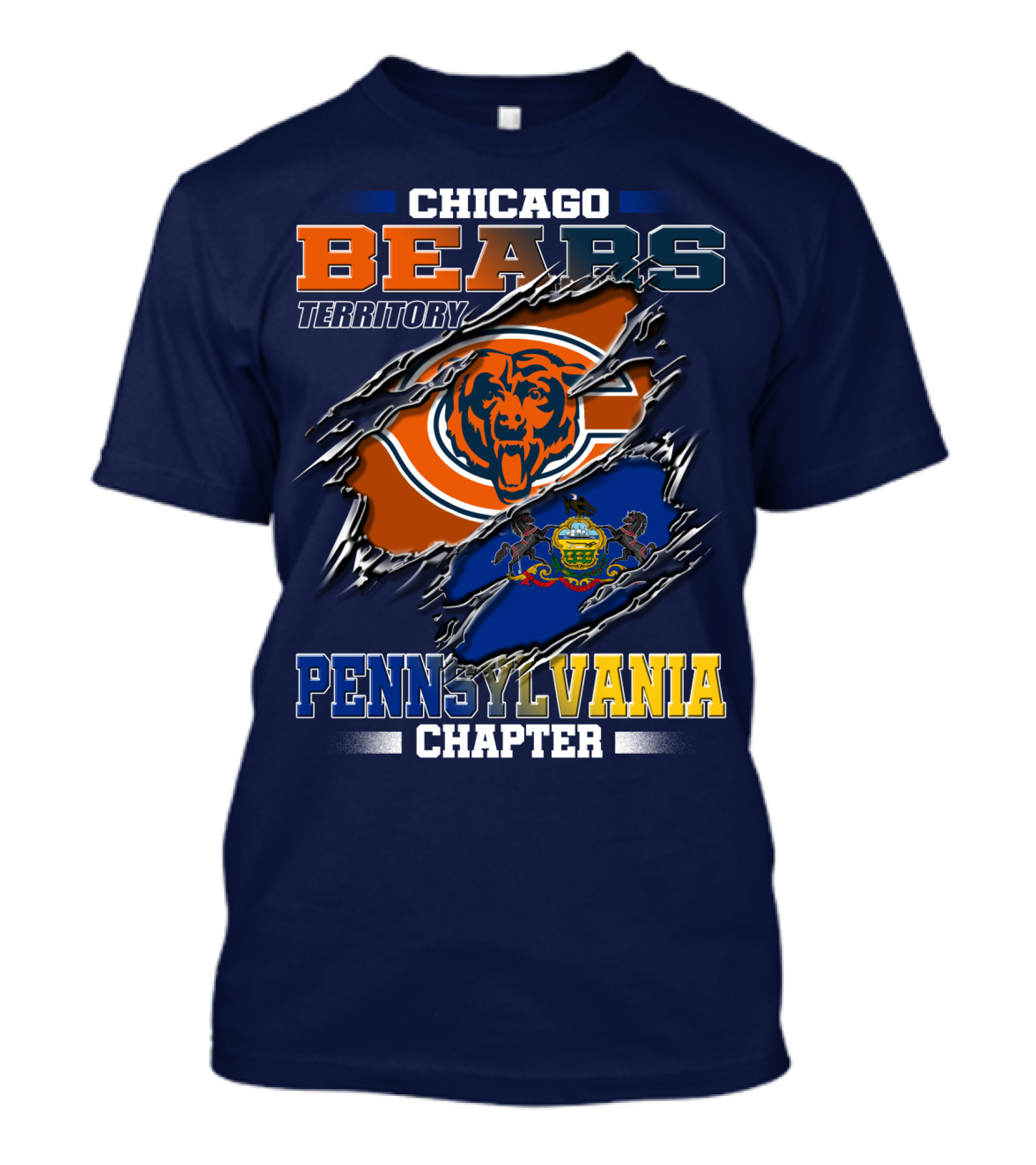 Chicago Bears Territory Pennsylvania Chapter T-Shirt