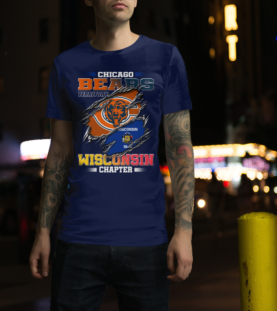 CHICAGO BEARS TERRITORY WISCONSIN CHAPTER 1848 T-Shirt