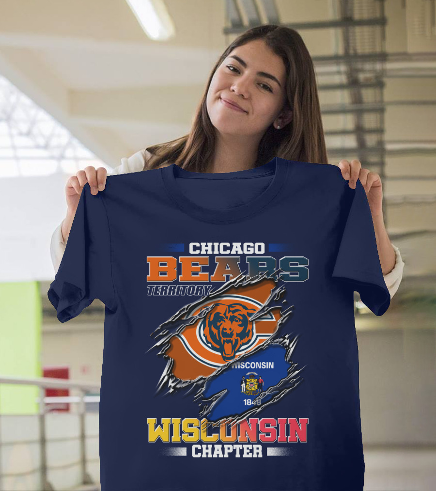 CHICAGO BEARS TERRITORY WISCONSIN CHAPTER 1848 T-Shirt