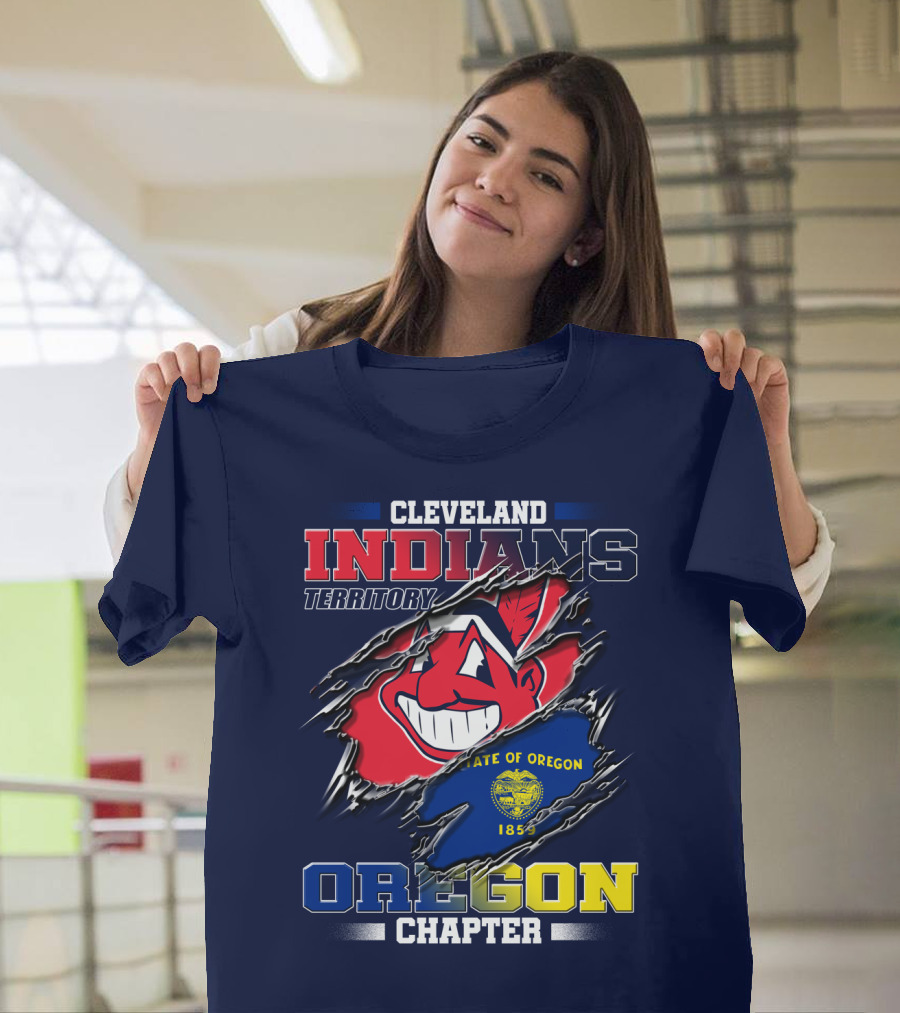 Cleveland Indians Territory Oregon Chapter State of Oregon 1859 T-Shirt