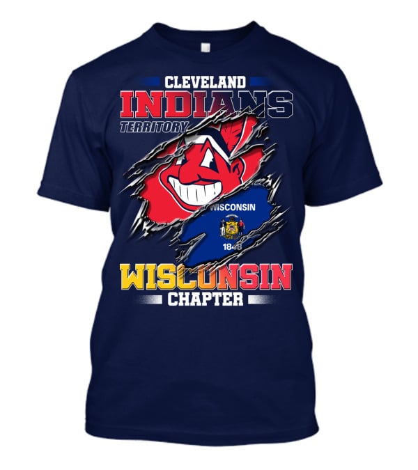 Cleveland Indians Territory Wisconsin Chapter 1848 T-Shirt