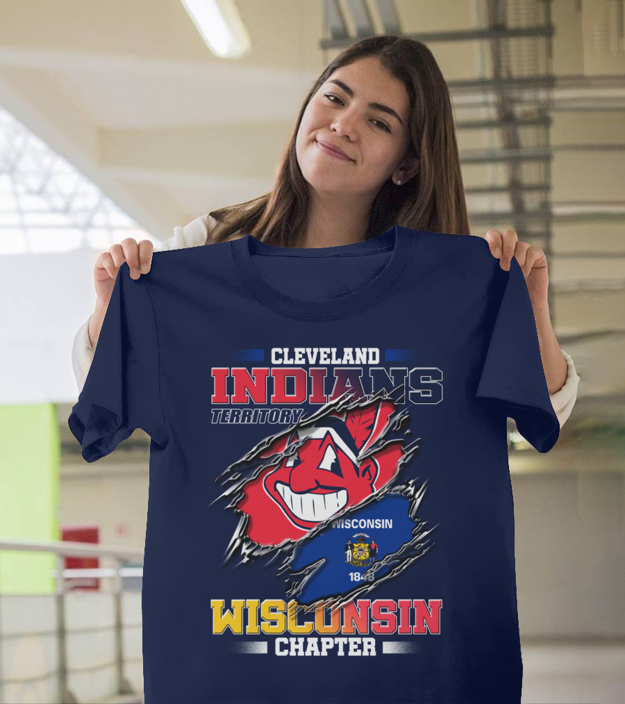 Cleveland Indians Territory Wisconsin Chapter 1848 T-Shirt
