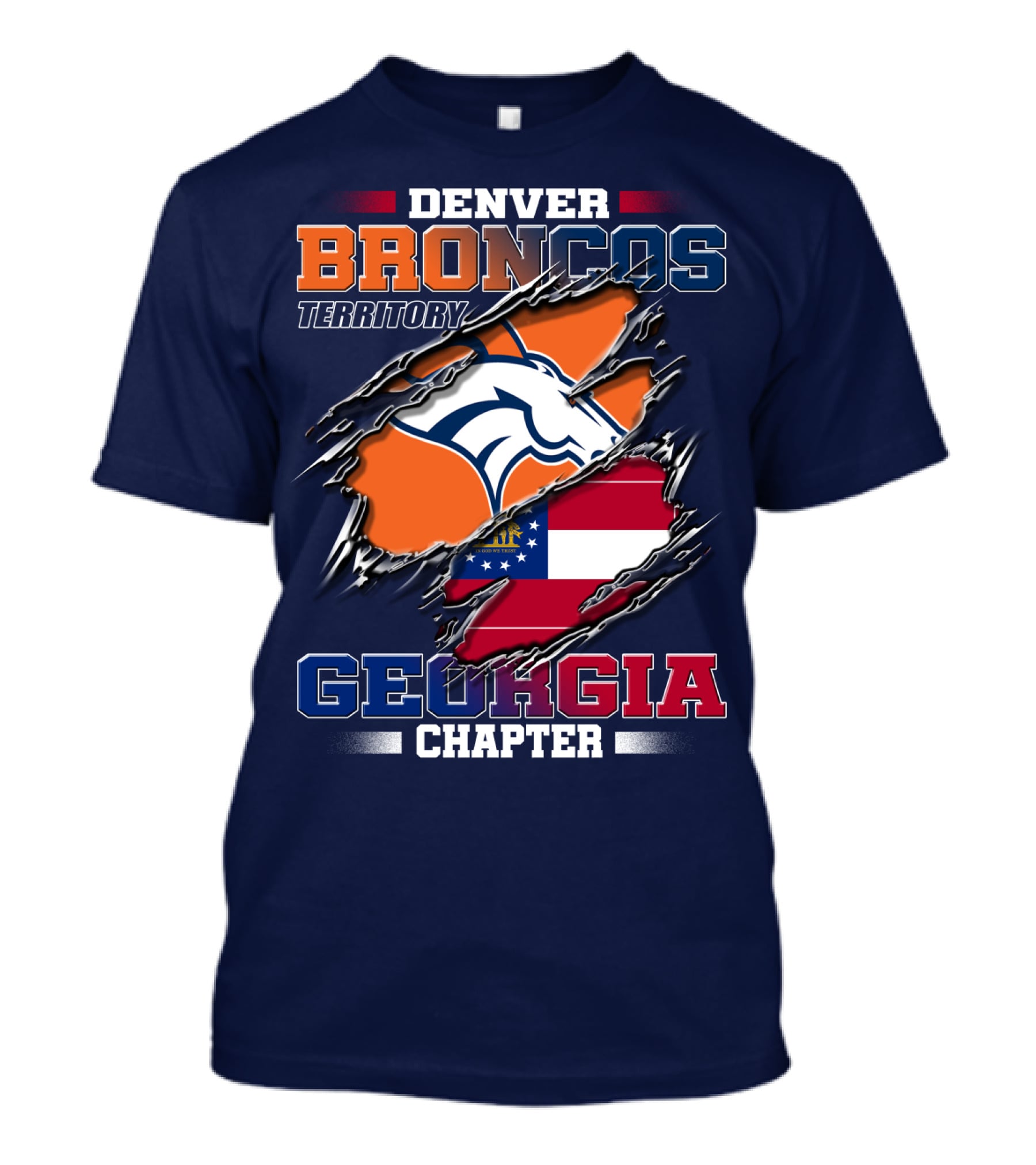Denver Broncos Territory Georgia Chapter T-Shirt