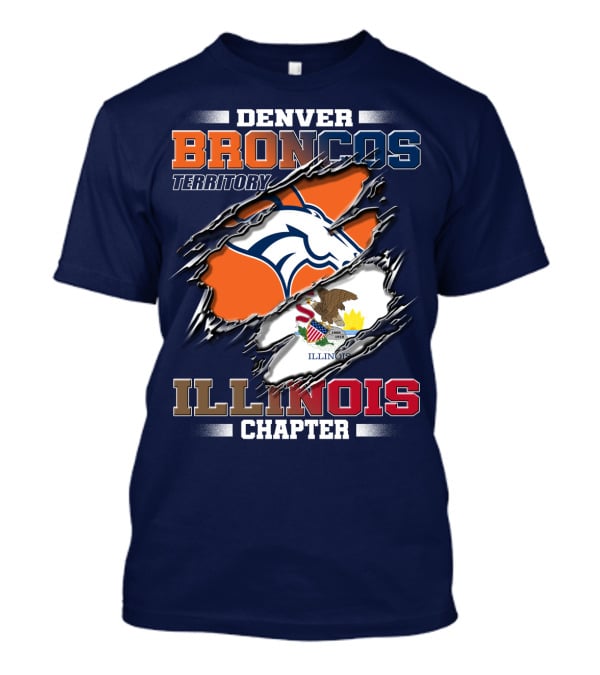 Denver Broncos Territory Illinois Chapter T-Shirt