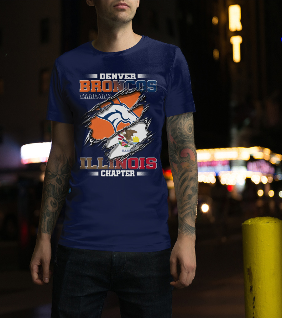 Denver Broncos Territory Illinois Chapter T-Shirt