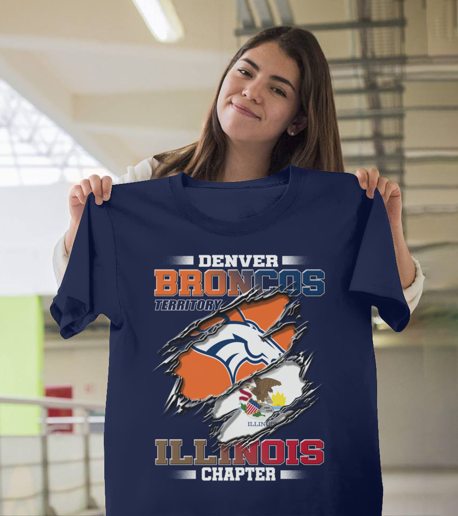Denver Broncos Territory Illinois Chapter T-Shirt