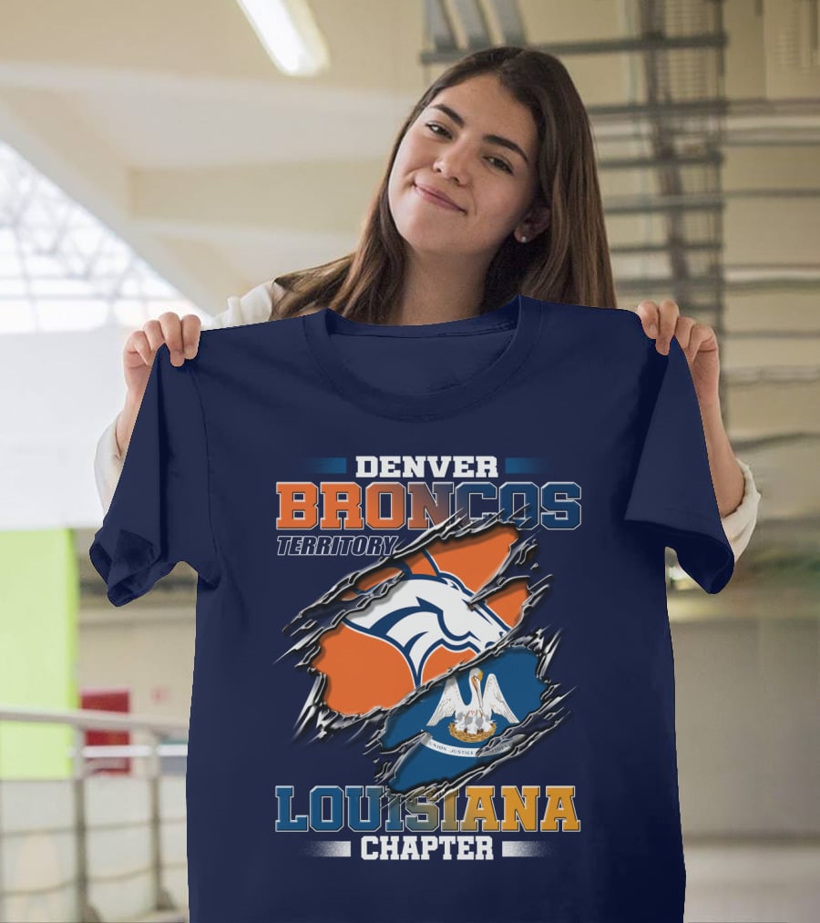 Denver Broncos Territory Louisiana Chapter T-Shirt