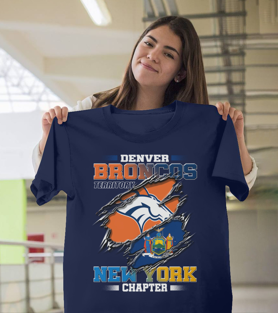 Denver Broncos Territory New York Chapter T-Shirt