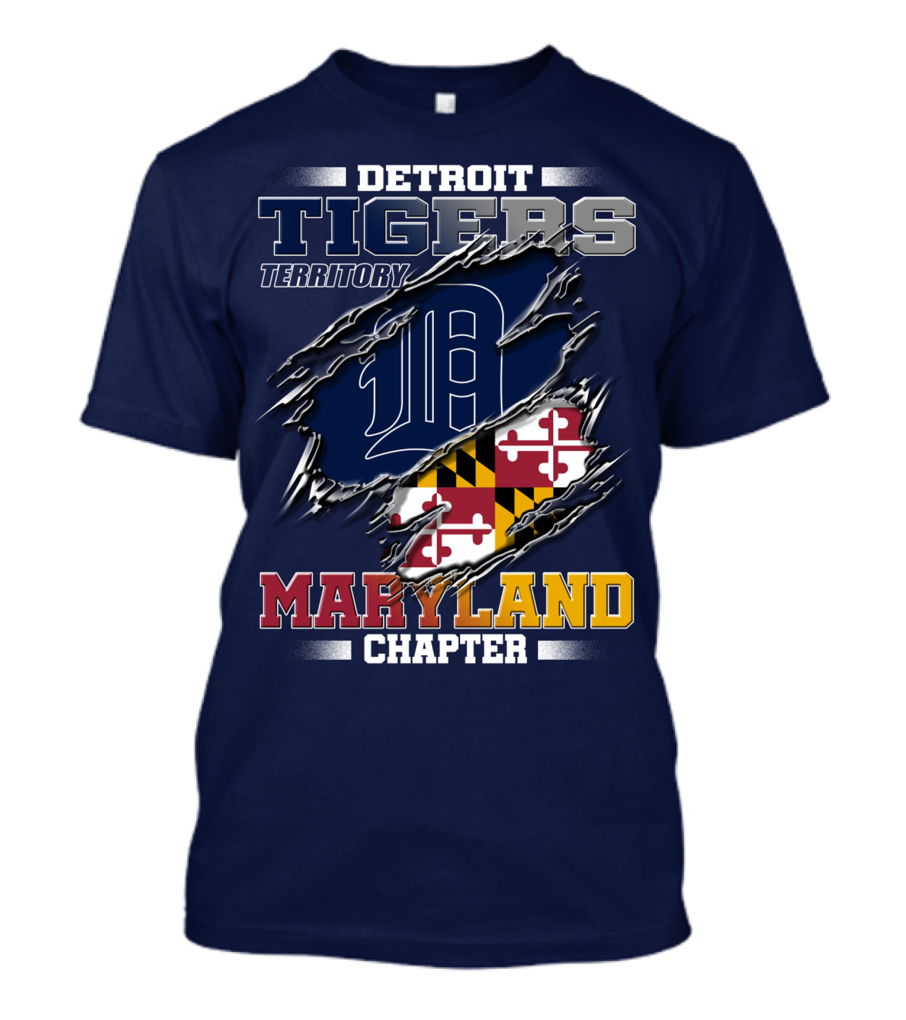 Detroit Tigers Territory Maryland Chapter T-Shirt