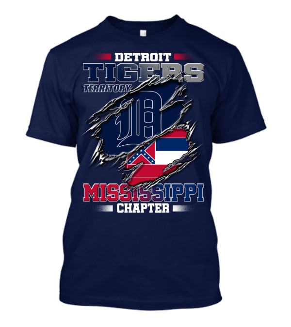 Detroit Tigers Territory Mississippi Chapter T-Shirt