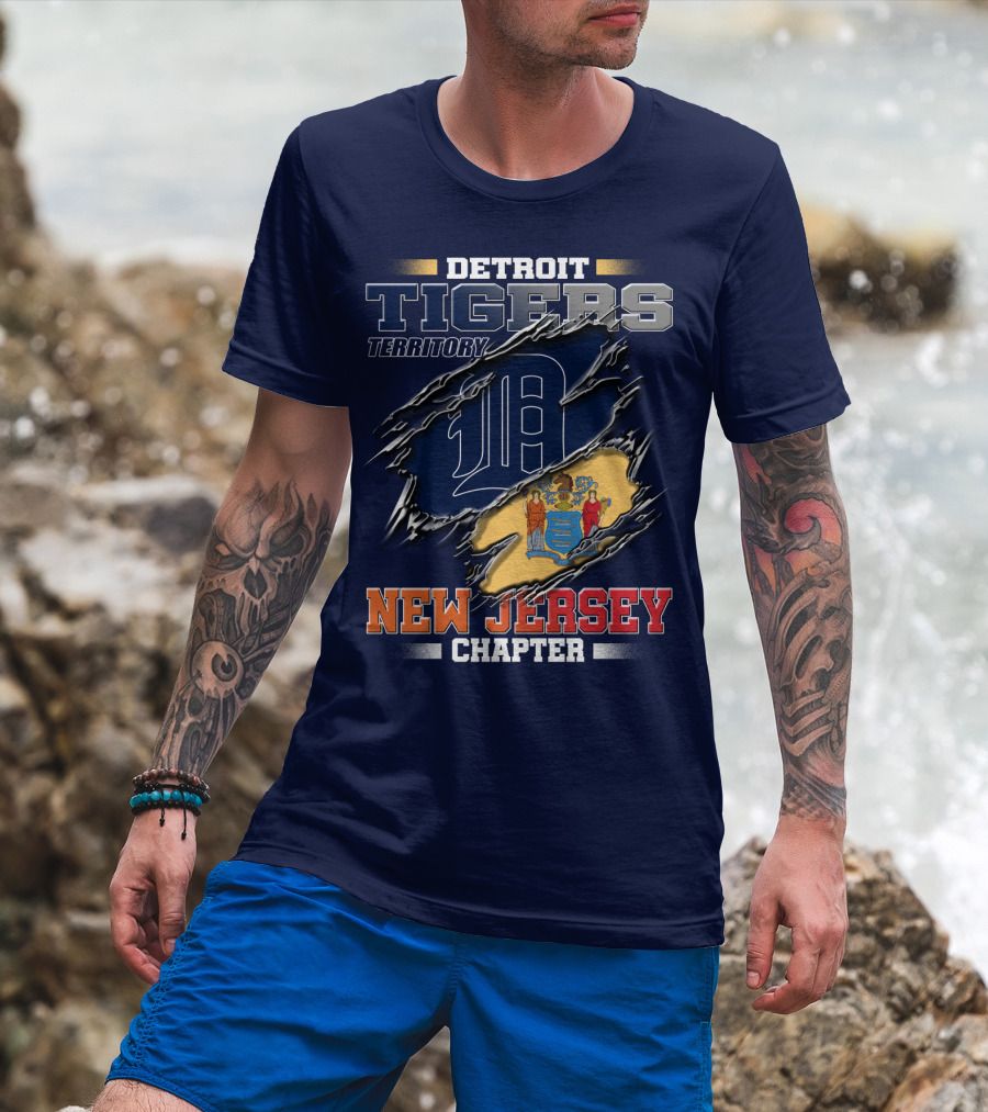 Detroit Tigers Territory New Jersey Chapter T-Shirt