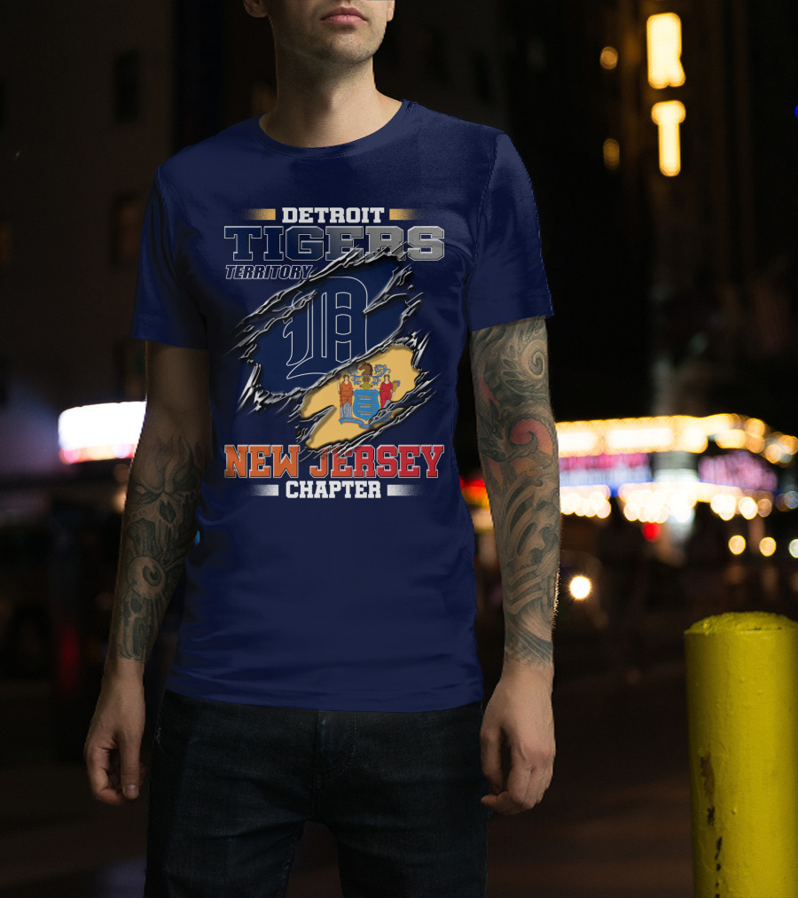 Detroit Tigers Territory New Jersey Chapter T-Shirt