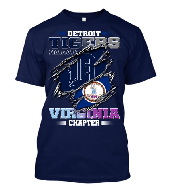 Detroit Tigers Territory Virginia Chapter T-Shirt