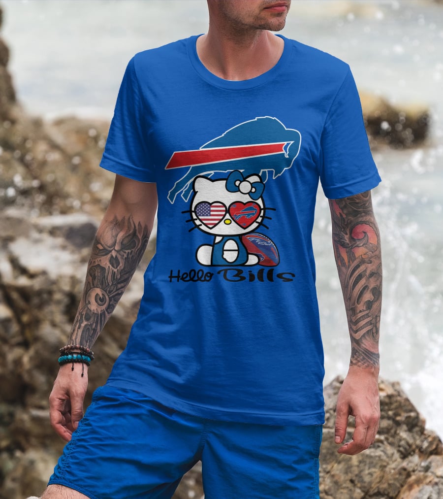 Hello Bills Buffalo Bills Football Hello Kitty T-Shirt