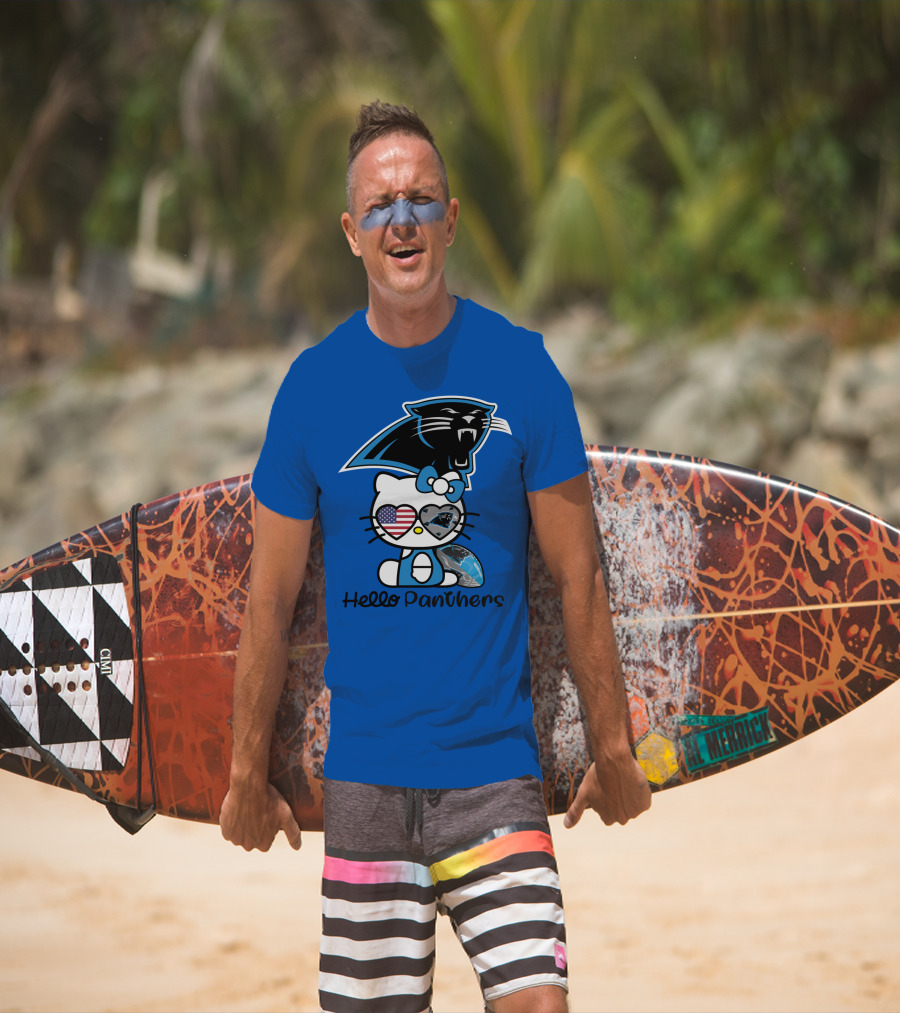 Hello Panthers Carolina Panthers Football T-Shirt