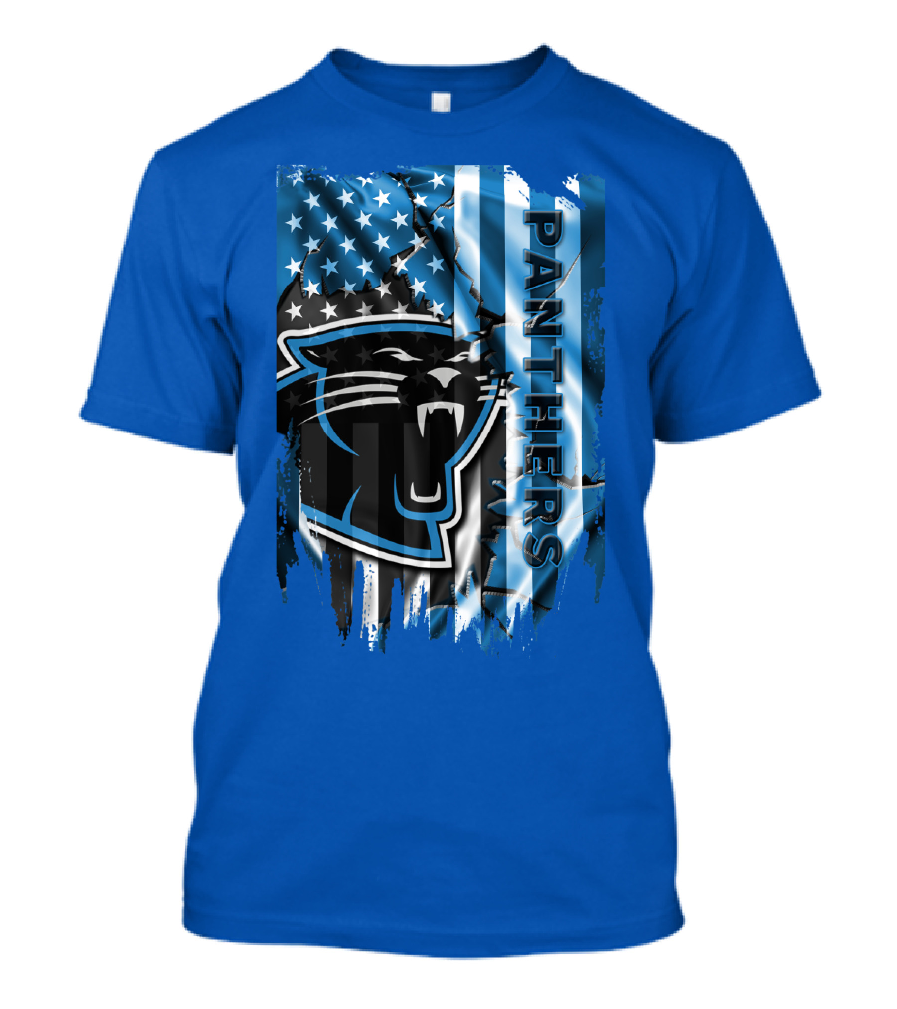 Panthers American Flag Stars And Stripes T-Shirt