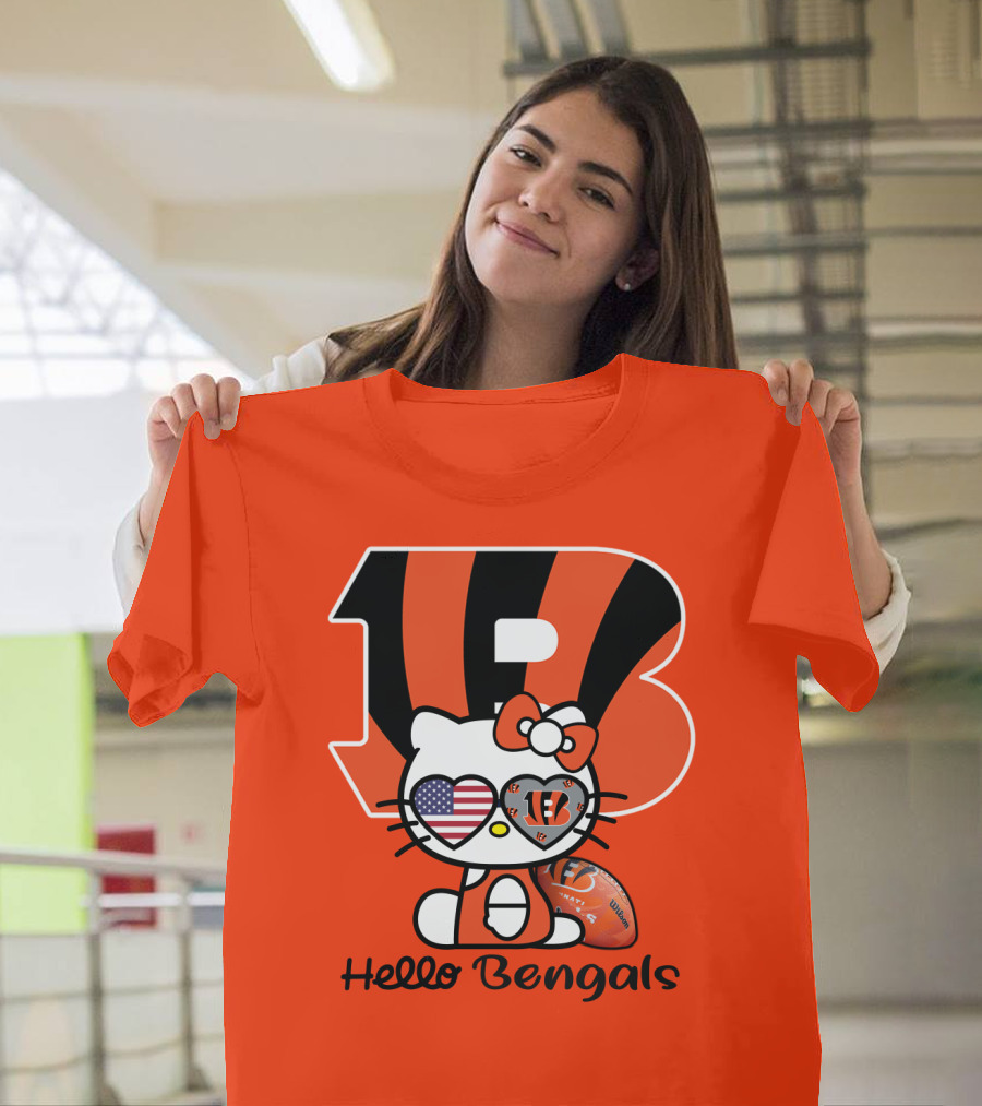 Hello Bengals Cincinnati Nfl Team T-Shirt