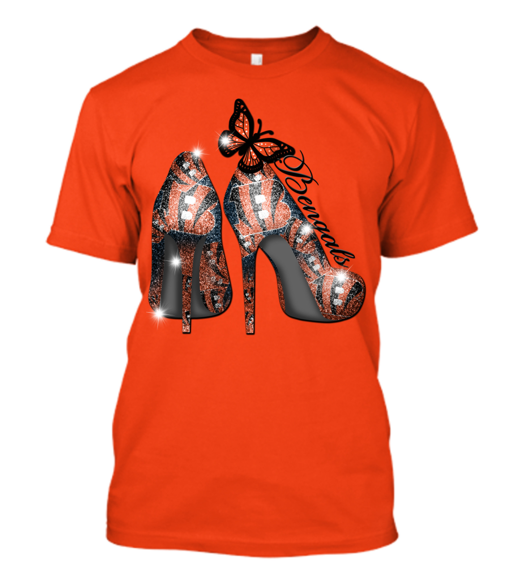 Bengals High Heels Butterfly T-Shirt