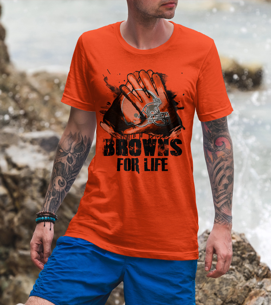 Browns For Life Cleveland Browns T-Shirt