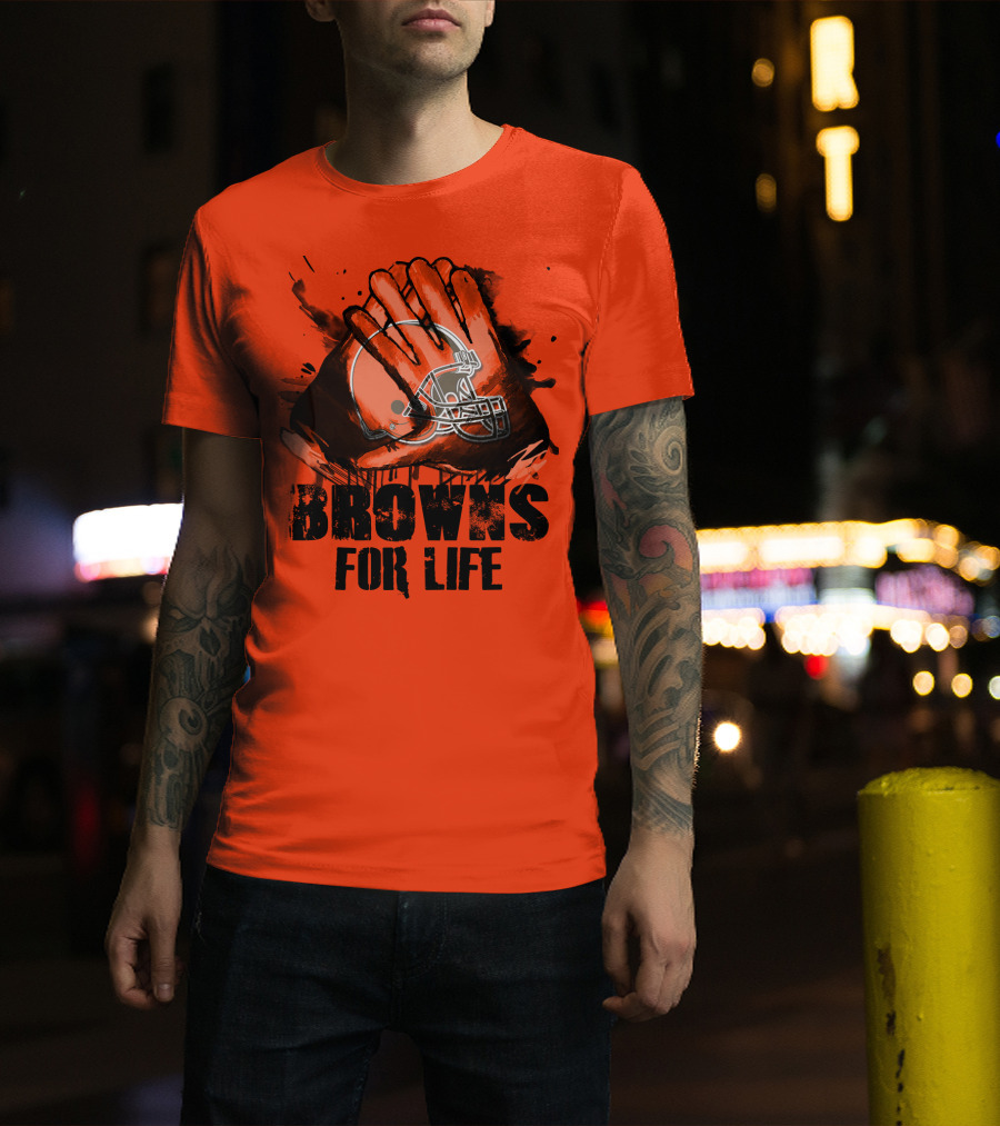Browns For Life Cleveland Browns T-Shirt