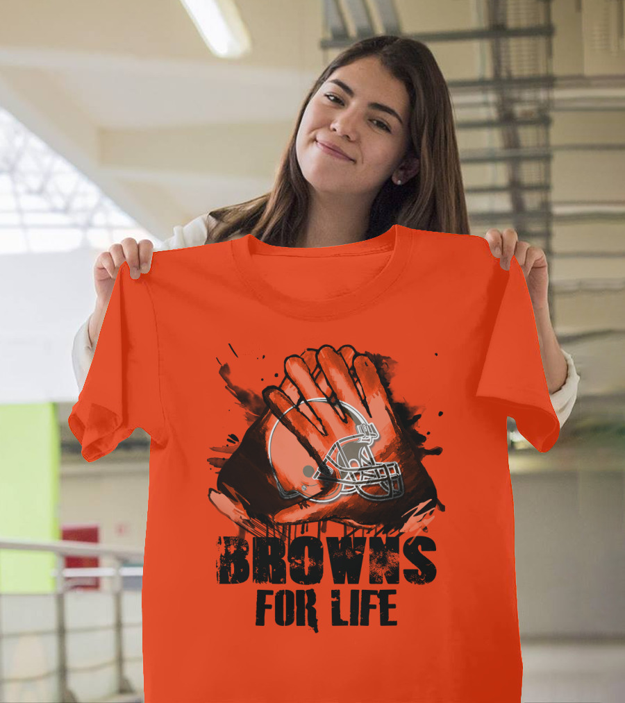 Browns For Life Cleveland Browns T-Shirt