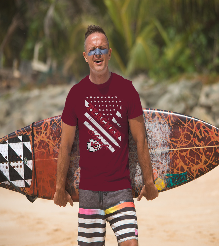 Kansas City Chiefs Teacher Stars And Stripes T-Shirt