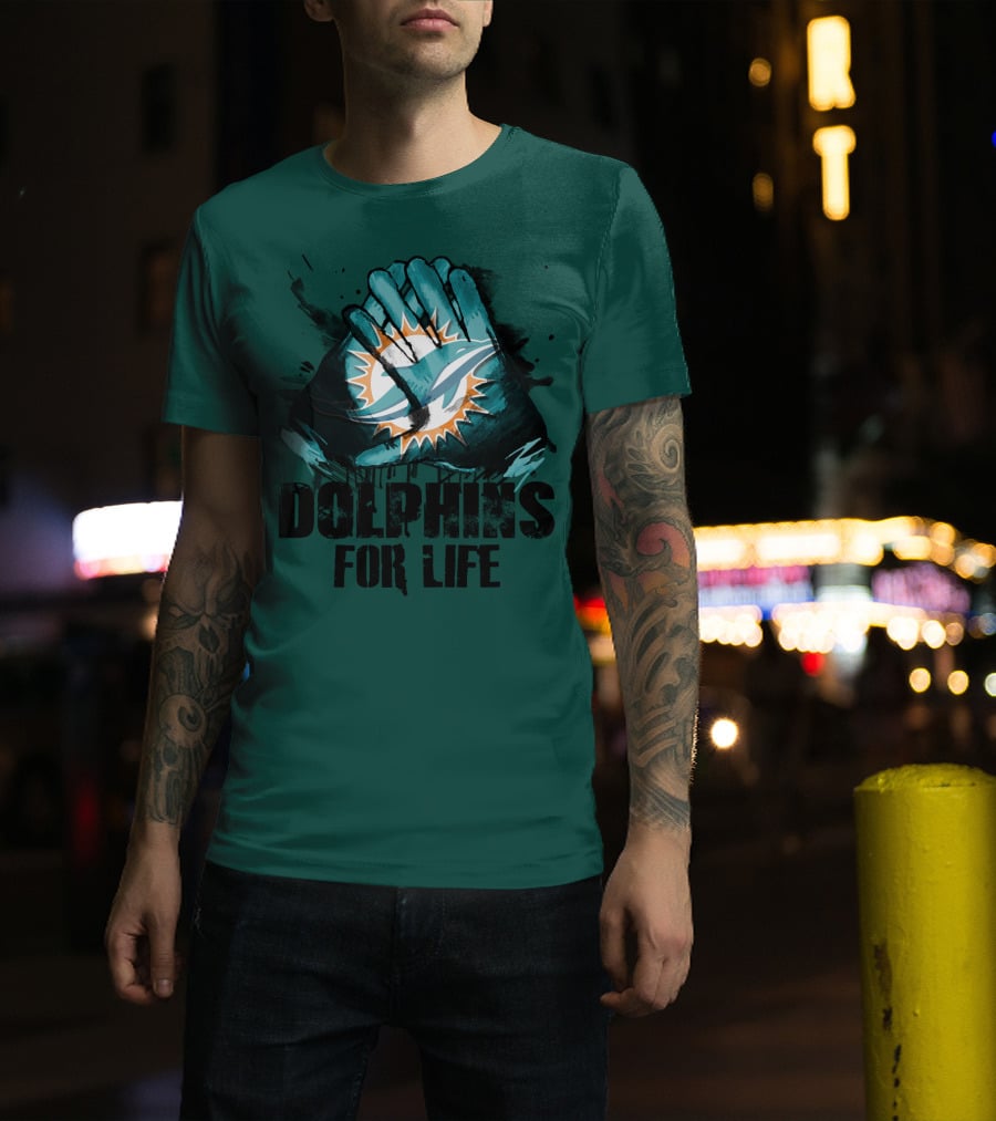 Dolphins For Life Miami Dolphins T-Shirt