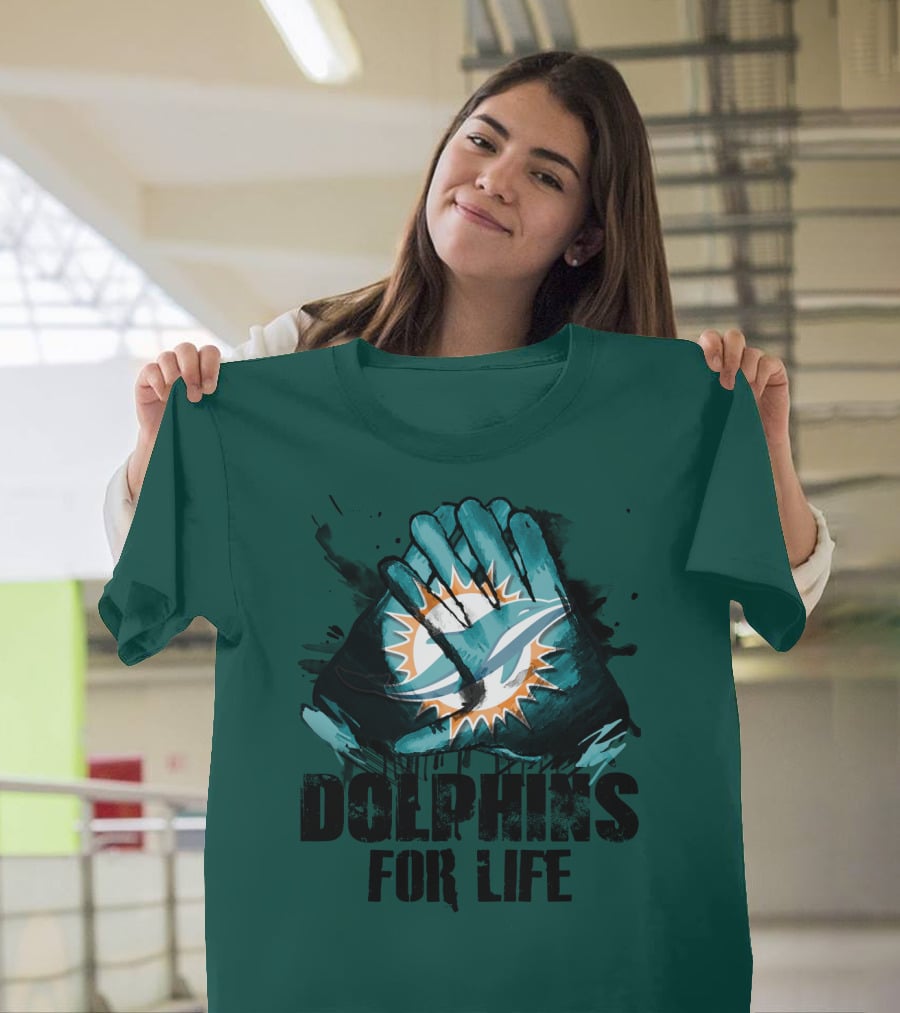 Dolphins For Life Miami Dolphins T-Shirt