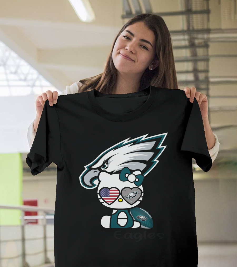 Hello Eagles Philadelphia Eagles Football Team Fan T-Shirt