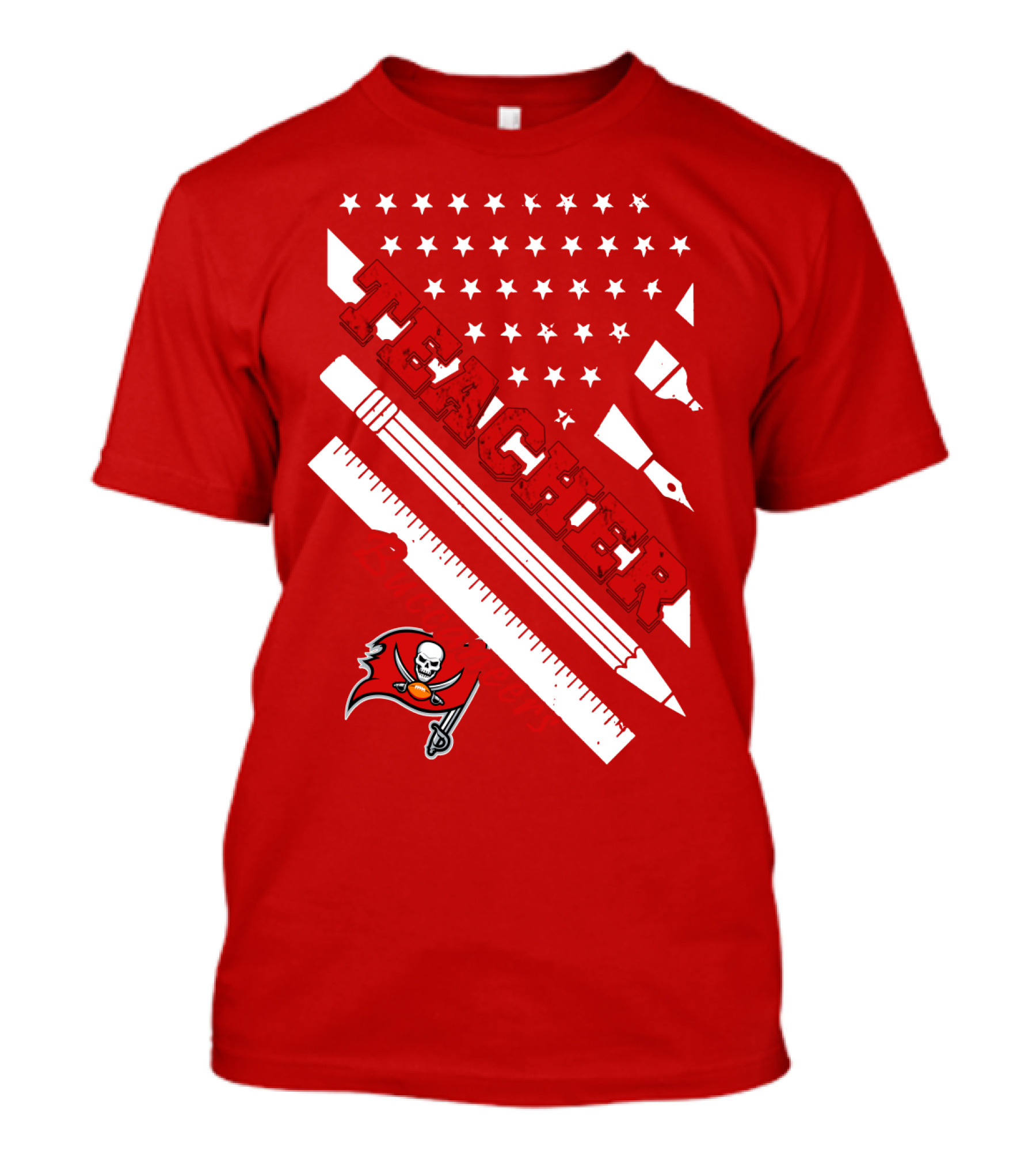 Teacher Tampa Bay Buccaneers Flag T-Shirt