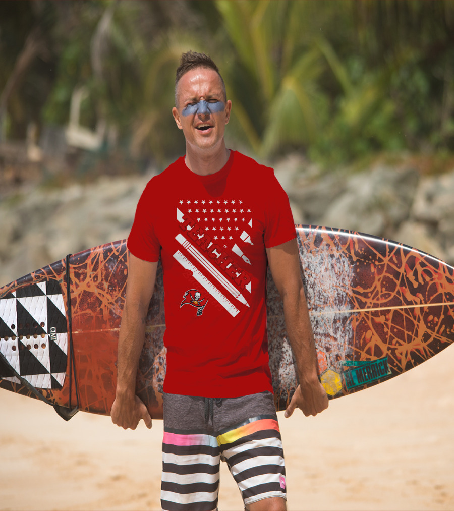 Teacher Tampa Bay Buccaneers Flag T-Shirt