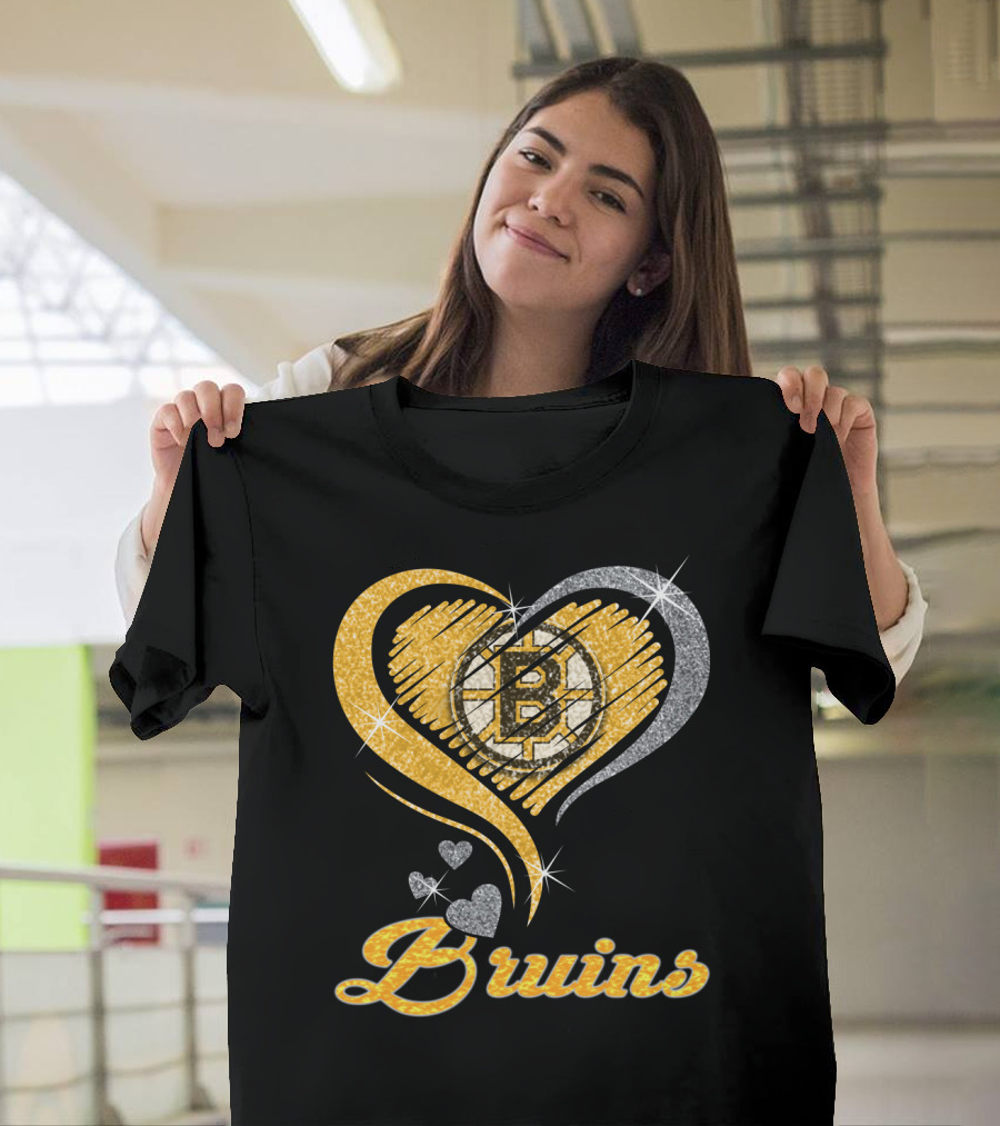 Boston Bruins Heart T-Shirt