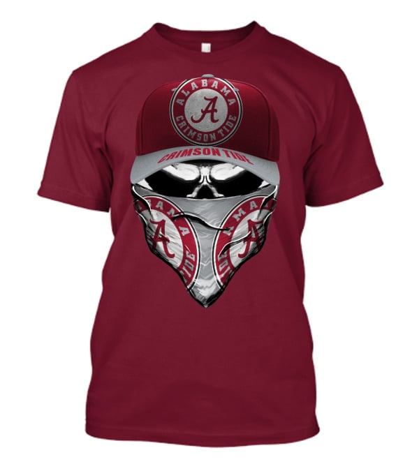 Alabama Crimson Tide A Logo Bandana Mask T-Shirt