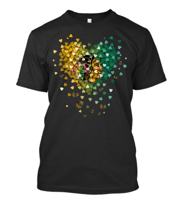 Chicago Blackhawks Hearts T-Shirt