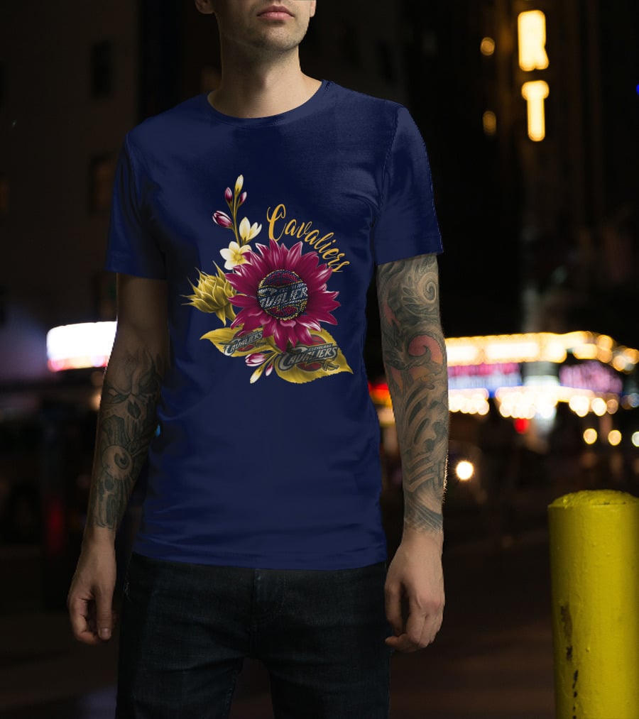 Cleveland Cavaliers Floral Basketball T-Shirt