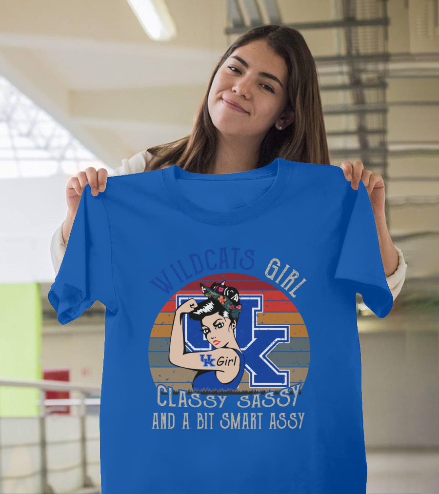 Wildcats Girl Classy Sassy And A Bit Smart Assy Uk Girl T-Shirt
